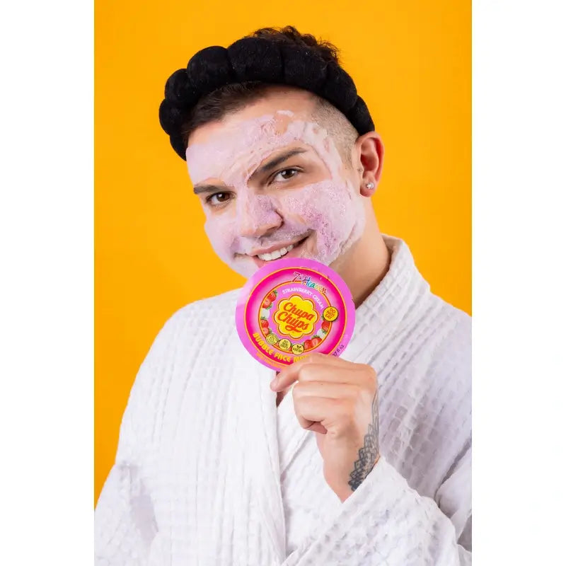 7 Heaven Bubble Chupa Chups Strawberry-Cream Bubble Face Mask