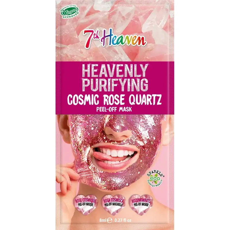 7 Heaven Cosmic Rose Quartz Purifying Peel-Off Mask , 8 ml