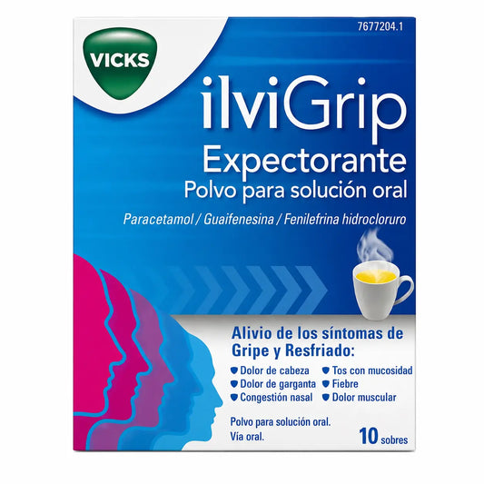 Ilvigrip Expectorant powder for oral solution, 10 sachets