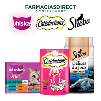 CATISFACTIONS, WHISKAS Y SHEBA HASTA 35% DTO. GATO - ANIVERSARIO - SEMANA MASCOTA (31 OCTUBRE 2026)