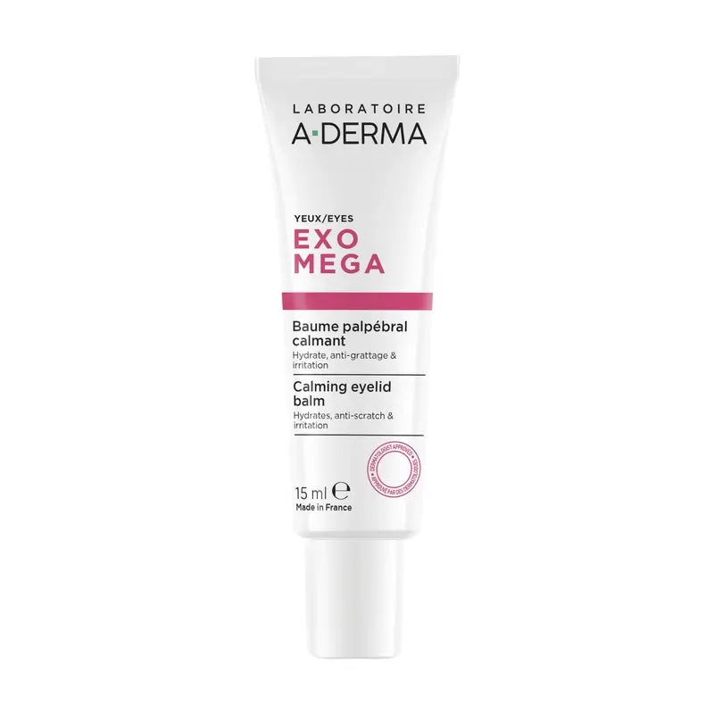 A-Derma Exomega Soothing Eyelid Balm, 15 ml
