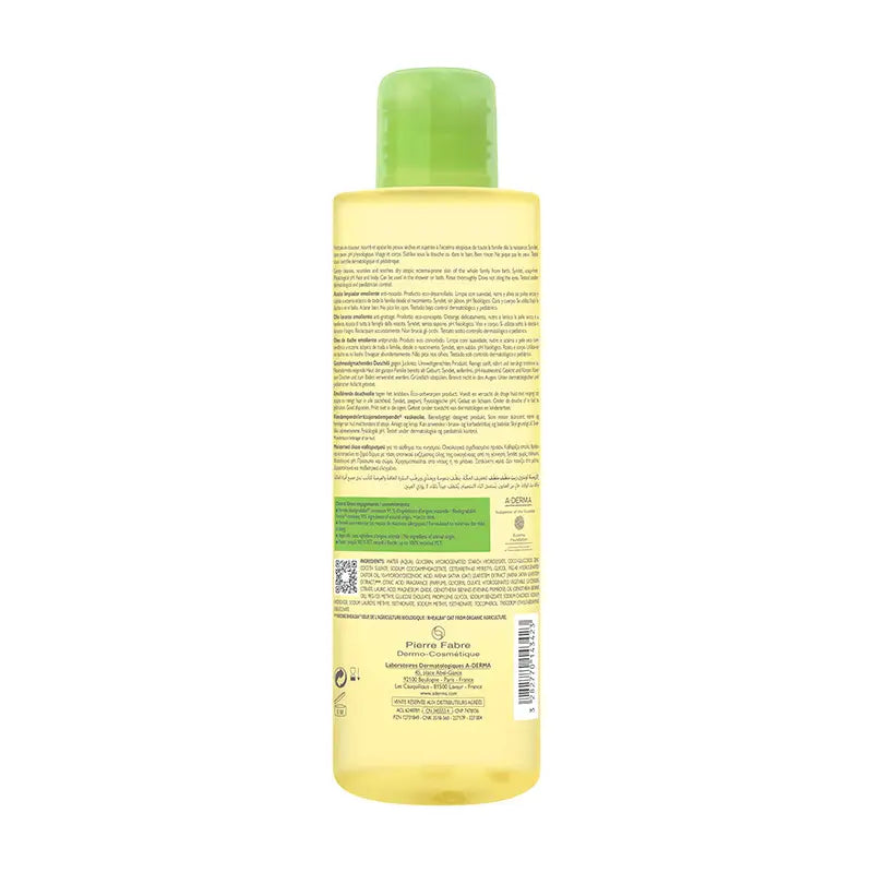 A-Derma Exomega Control Emollient Shower Oil 500 ml