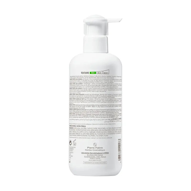 A-Derma Exomega Control Emollient Body Milk 400 ml