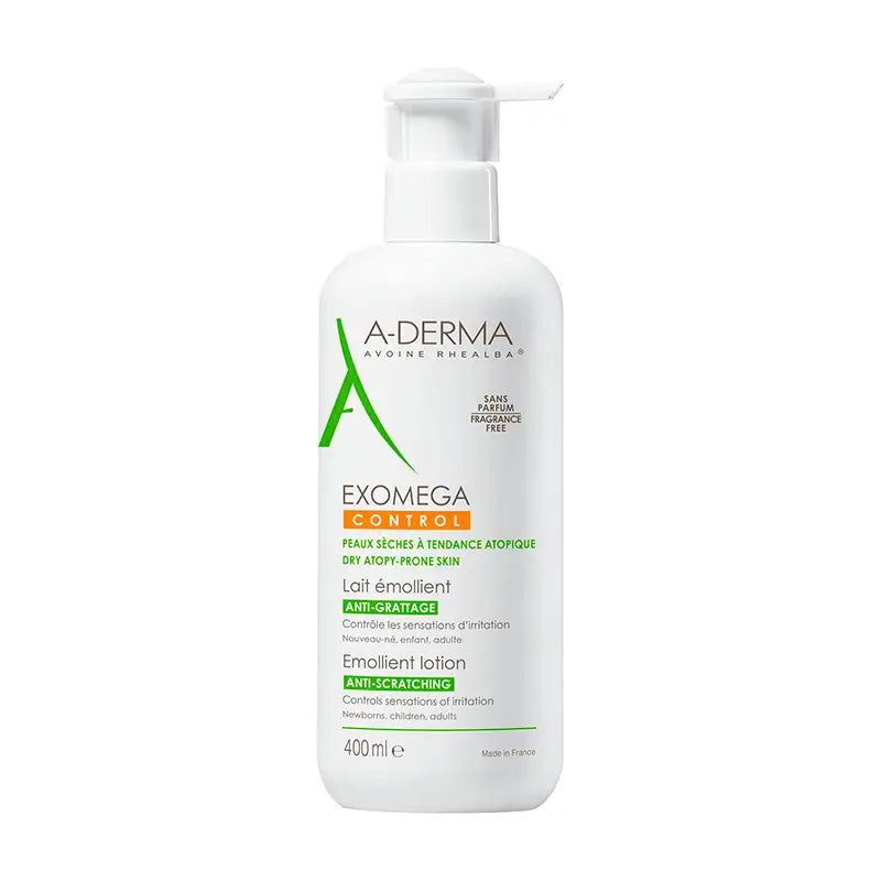 A-Derma Exomega Control Emollient Body Milk 400 ml