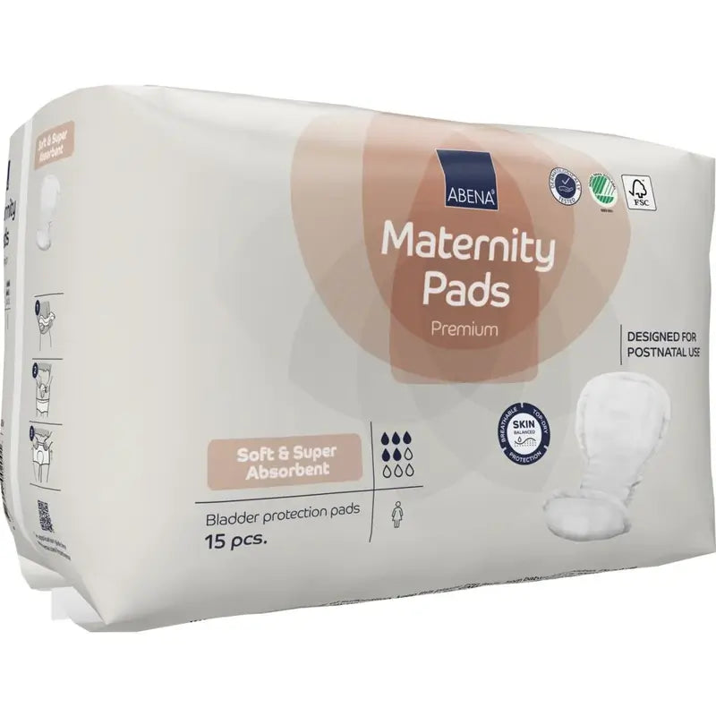 Abena Premium Maternity Pads, 15 pads