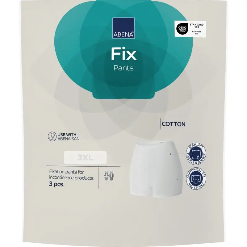 Abena Fix Cotton Fixation Briefs, Size 3XL, 10 pieces