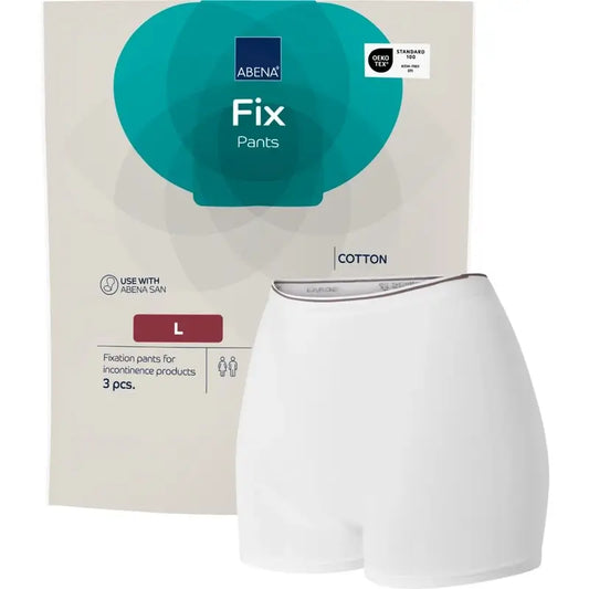 Abena Fix Cotton Fixation Briefs, Size L, 10 pieces