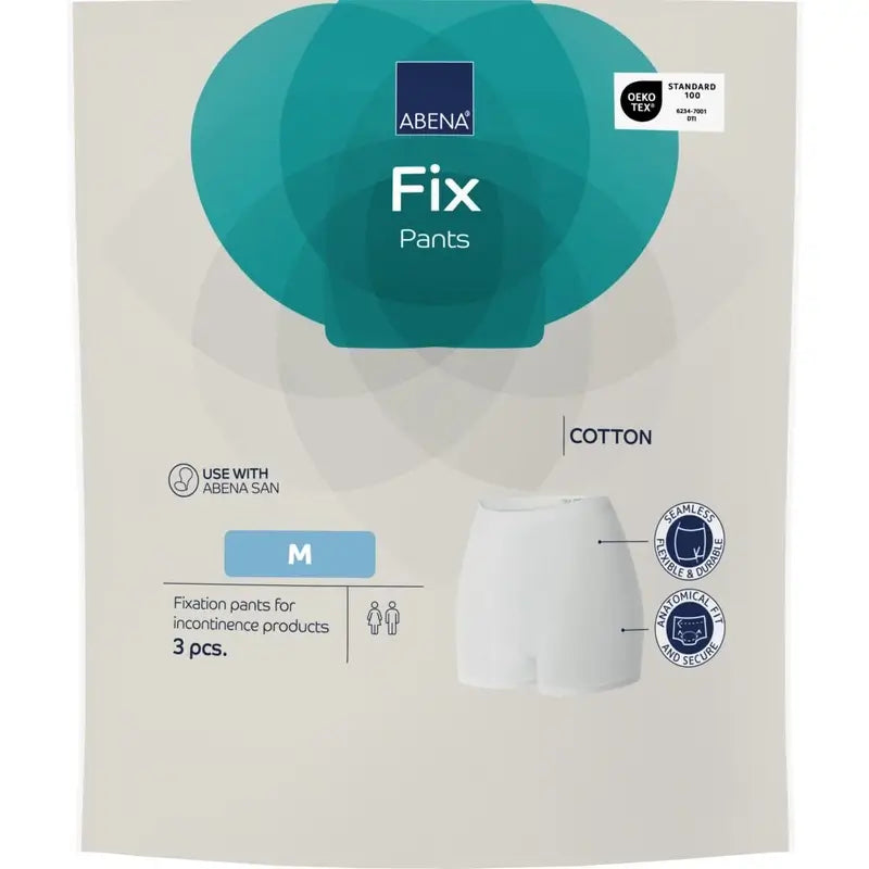 Abena Fix Cotton Fixation Briefs, Size M, 10 pieces