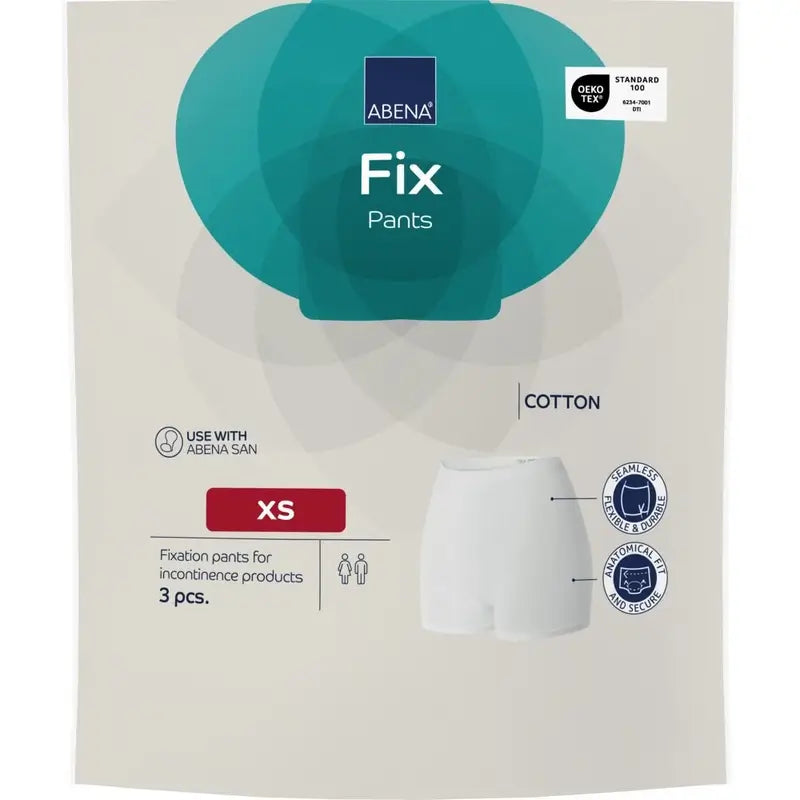 Abena Fix Cotton Fixation Briefs, Size XS, 10 pieces