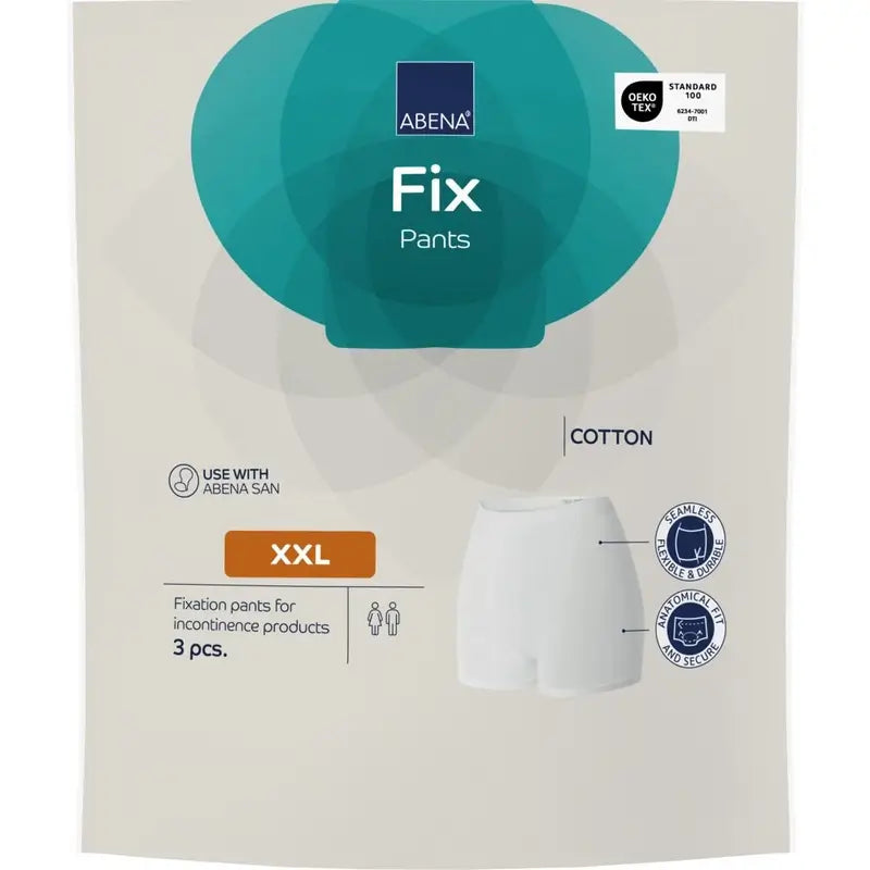 Abena Fix Cotton Fixation Briefs, Size XXL, 10 pieces