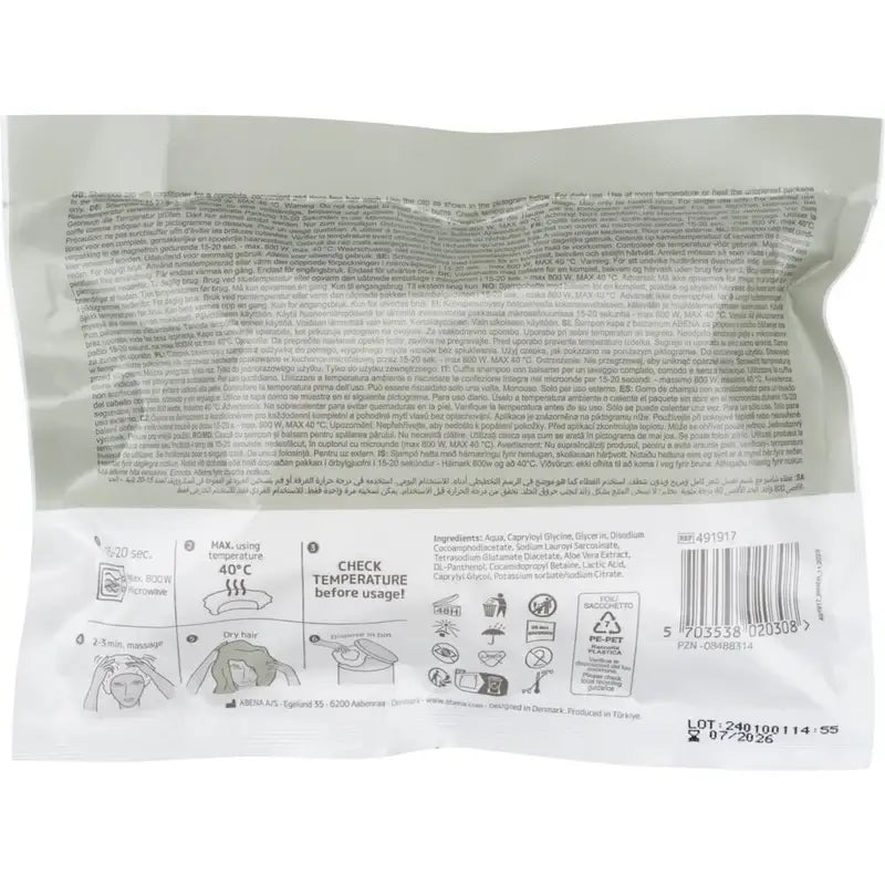 Abena Shampoo and Leave-in Conditioner Cap, 1 unit