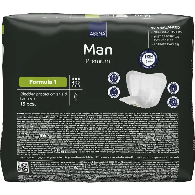 Abena Man Premium Formula 1, 15 units