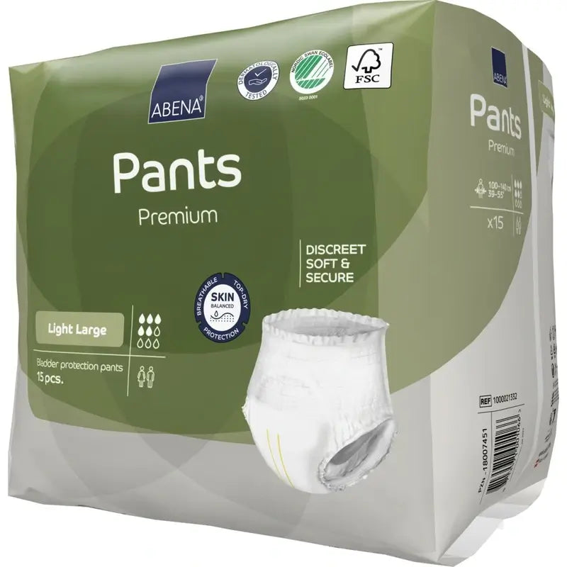 Abena Pants Premium Light Size L, 15 units