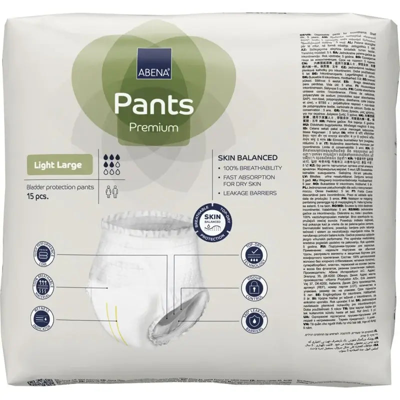 Abena Pants Premium Light Size L, 15 units