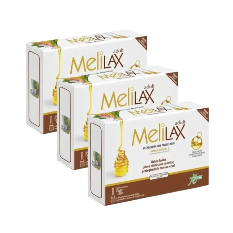 Aboca Melilax Adult 6 Microenemas 10 G Constipation Evacuative, 3 Units