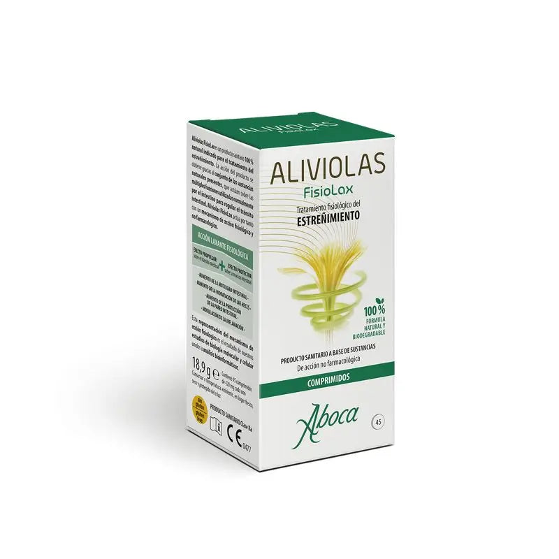 Aboca Aliviolas Fisiolax Constipation, 45 Tablets