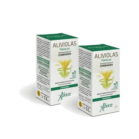 Aboca Aliviolas Fisiolax for Constipation, 45 tablets, pack of 2
