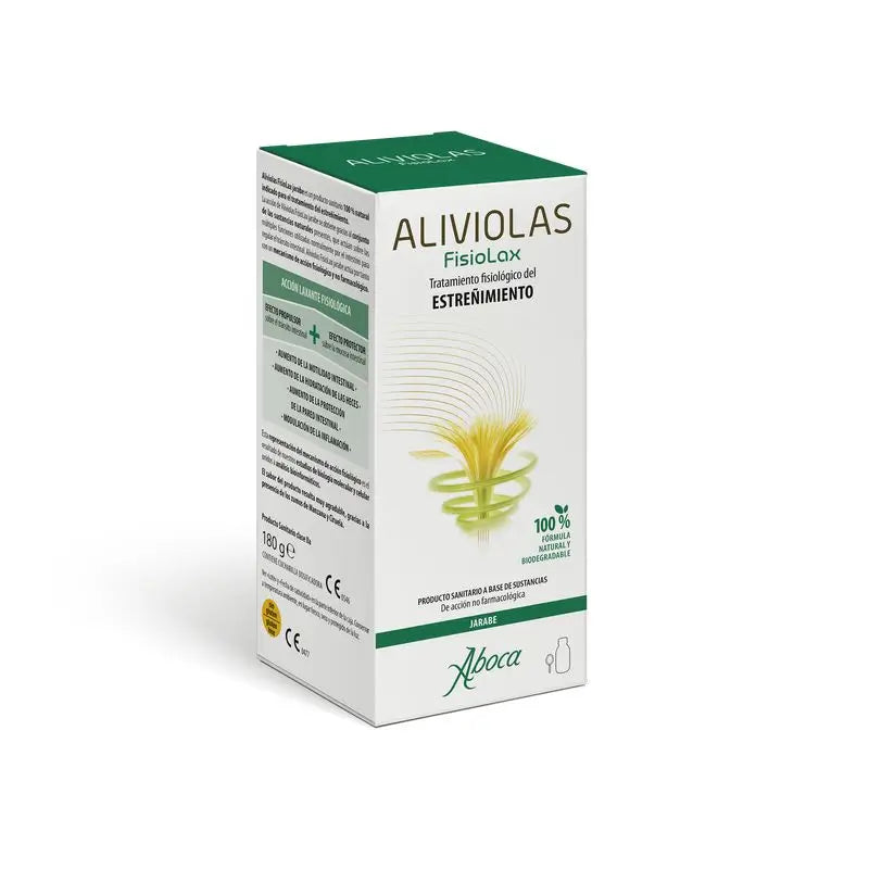 Aboca Aliviolas Fisiolax Syrup Constipation, 180 g