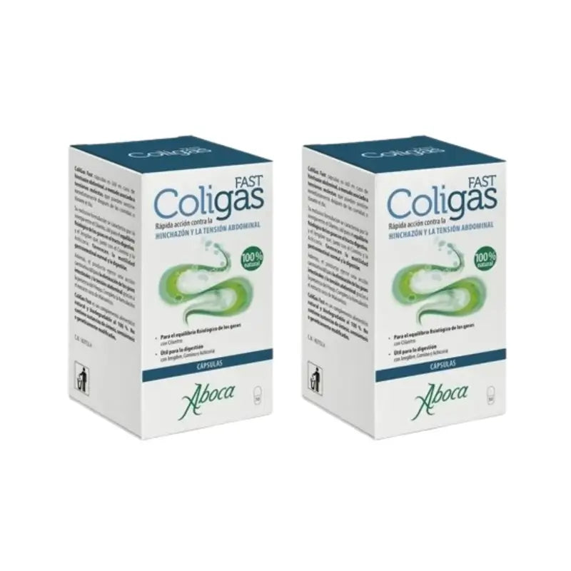 Aboca Coligas Fast Bottle, 2X50 Capsules
