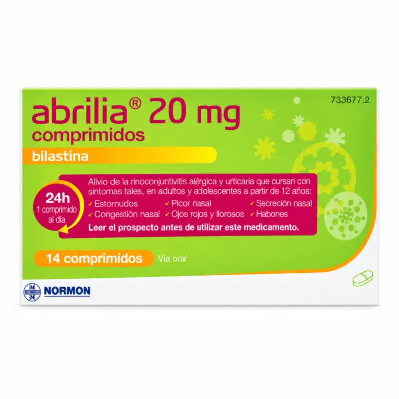 Bilastine Abrilia Normon 20 mg, 14 Tablets