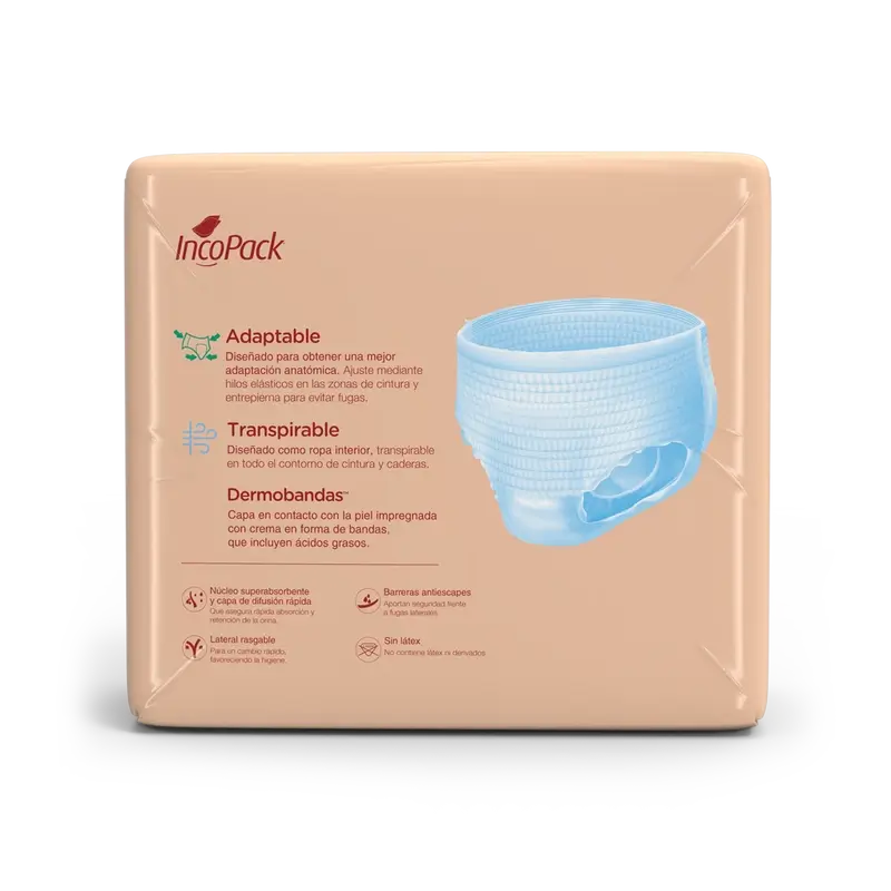 Incopack Pant Absorbent Pant Day Medium Size , 80 units