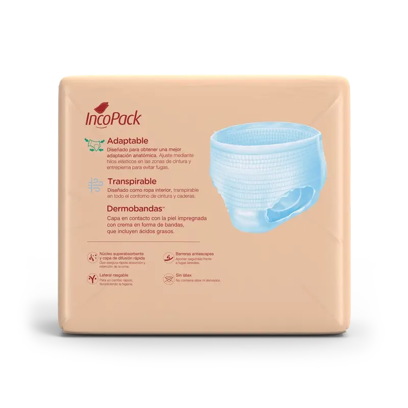 Incopack Absorbent Pant Day Large Size , 80 units