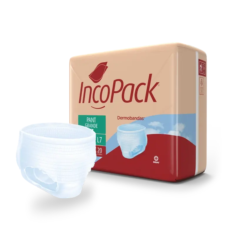 Incopack Absorbent Pant Day Large Size , 80 units