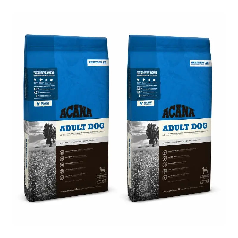 Acana Canine Adult 17Kg dog food 2-pack