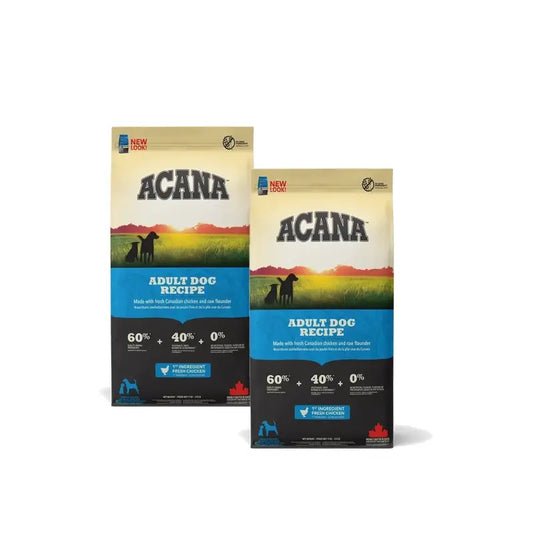 Acana Canine Adult 17Kg dog food 2-pack