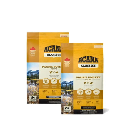 Acana Canine Adult Classics Prairie Poultry 14.5 Kg, Dog Food , pack 2
