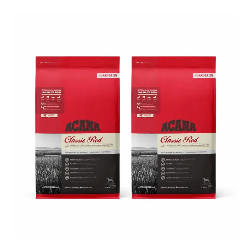 Acana Canine Adult Classics Red 9,7Kg dog food 2-pack