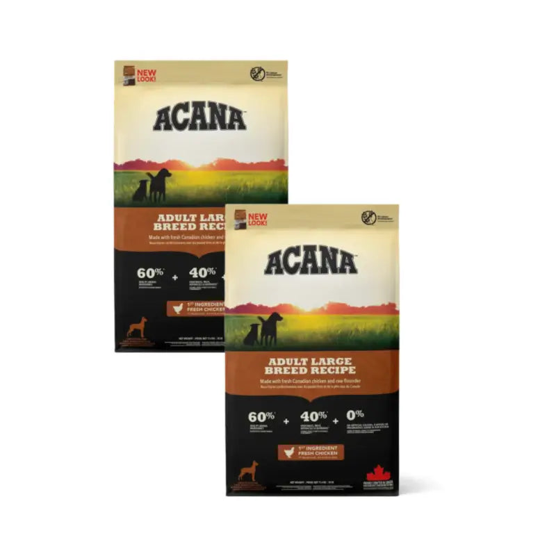 Acana Canine Adult Heritage Large Breeds Pack of 2 x 11.4 kg dog food