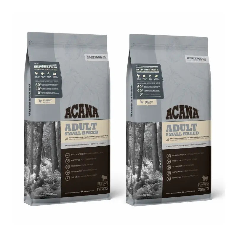 Acana Canine Adult Heritage Small Breed 6kg dog food pack 2