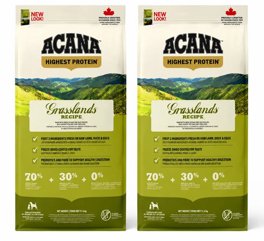 Acana Canine Adult Regionals Grasslands Prairie 11,4 Kg Dog Food , pack 2