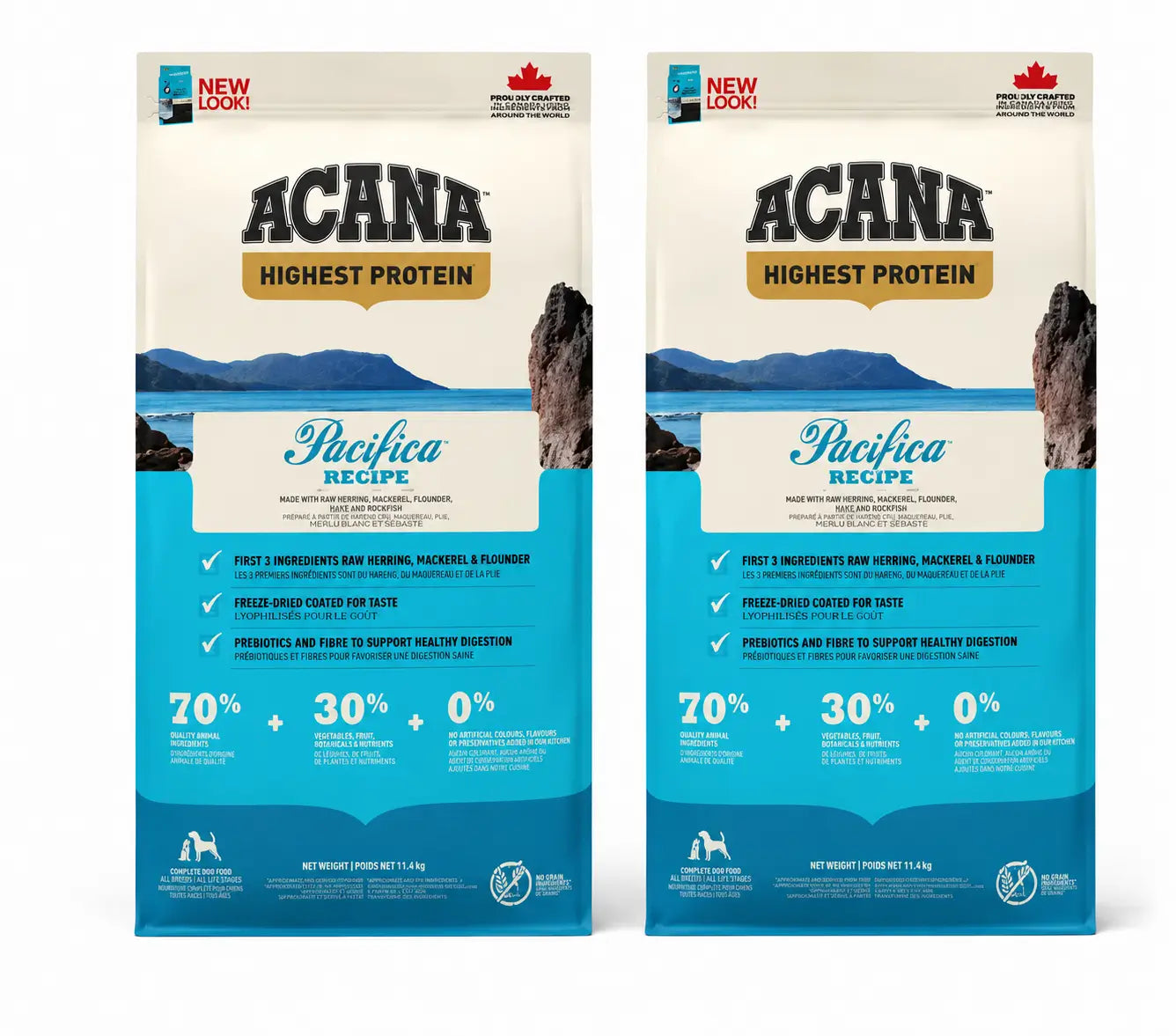 Acana Canine Adult Regionals Pacifica 11,4 Kg Dog Food , pack 2