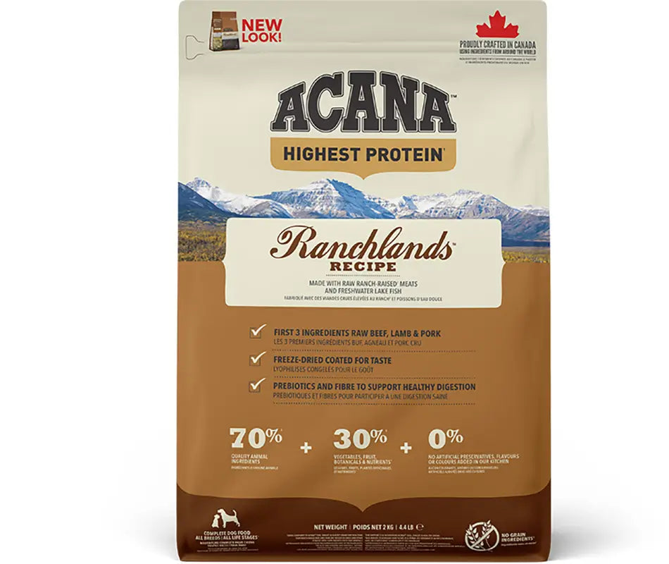 Acana Canine Adult Regionals Ranchlands Prairie 2kg dog food for dogs