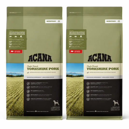 Acana Canine Adult Singles Yorkshire Pork 11,4 Kg Dog Food , pack 2