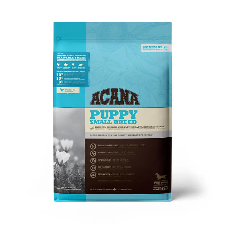 Acana Canine Puppy Heritage Small Breed 6Kg dog food