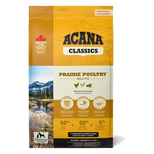 Acana Canine Adult Classics Prairie Poultry 14.5 kg, Dog Food