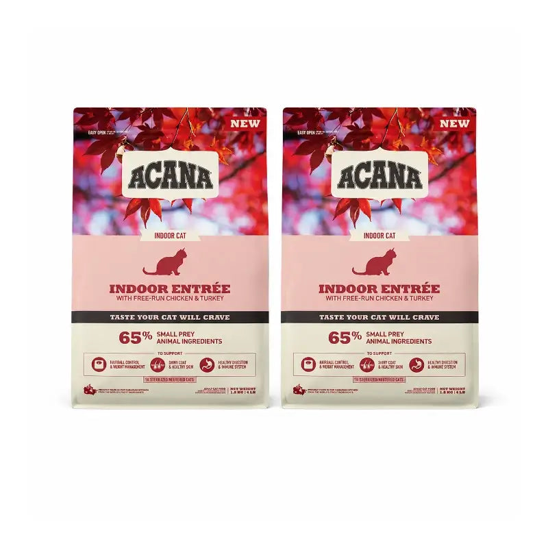 Acana Feline Adult Indoor 1,8Kg cat food 2-pack