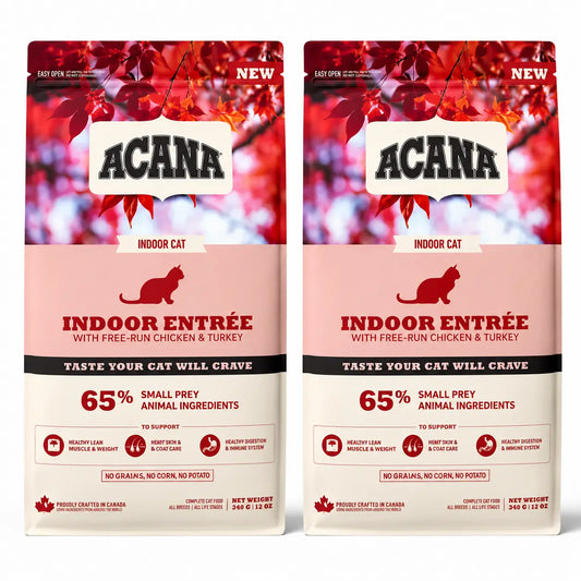 Acana Feline Adult Indoor 4,5kg Cat Food , pack 2