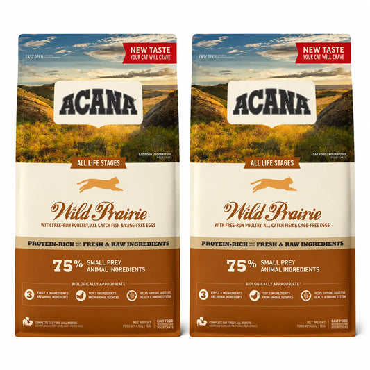 Acana Feline Adult Wild Prairie 4,5 Kg Cat Food , pack 2