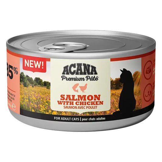 Acana Feline Premium Pate Salmon & Chicken 24X85Grs wet cat food