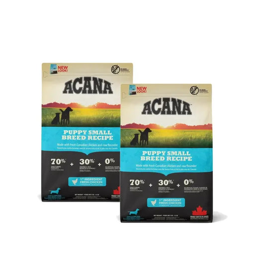 Acana Puppy Heritage Small Breeds 6 kg dog food, pack of 2