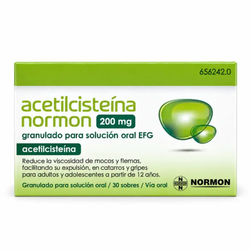 Acetylcysteine Normon EFG 200 mg, 30 Sachets Granules