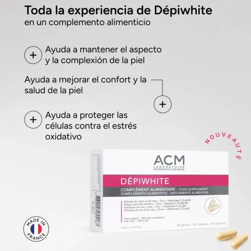Acm Laboratoires Dépiwhite Food Supplement , 60 capsules