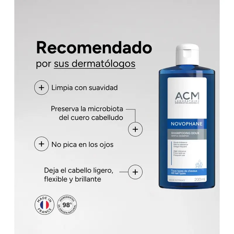 Acm Laboratoires Novophane Gentle Shampoo , 200 ml
