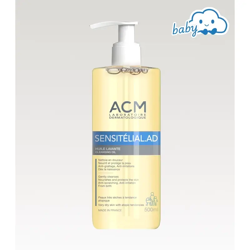 Acm Laboratoires Sensitelial.Ad Washing Oil 500 Ml