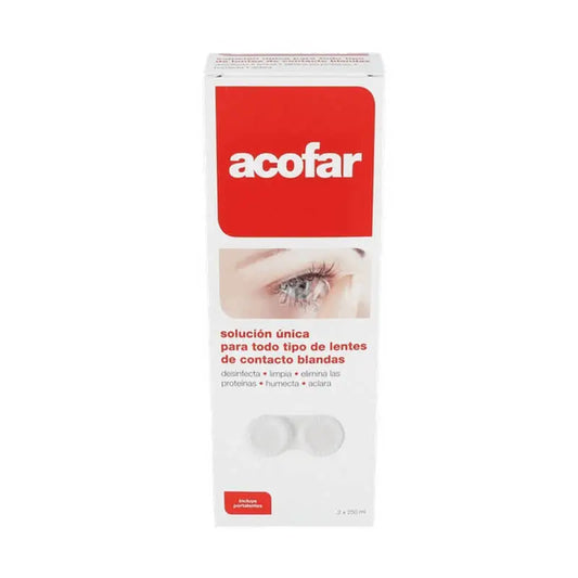 Acofar Single Solution Soft Contact Lens Pack of 2 x 250 ml