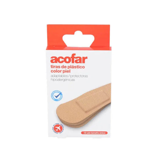 Acofar Travel Plastic Strips Leather Colour 12 pcs.